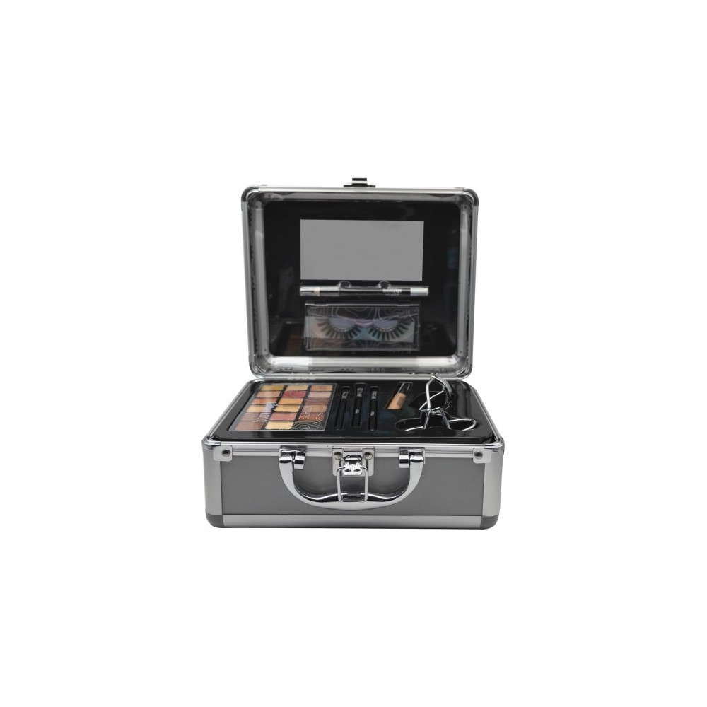 Markwins Bon Voyage All Bout My Eyes - Set di trucchi + ciglia finte + palette ombretti + eyeliner + piegaciglia + pennelli make 