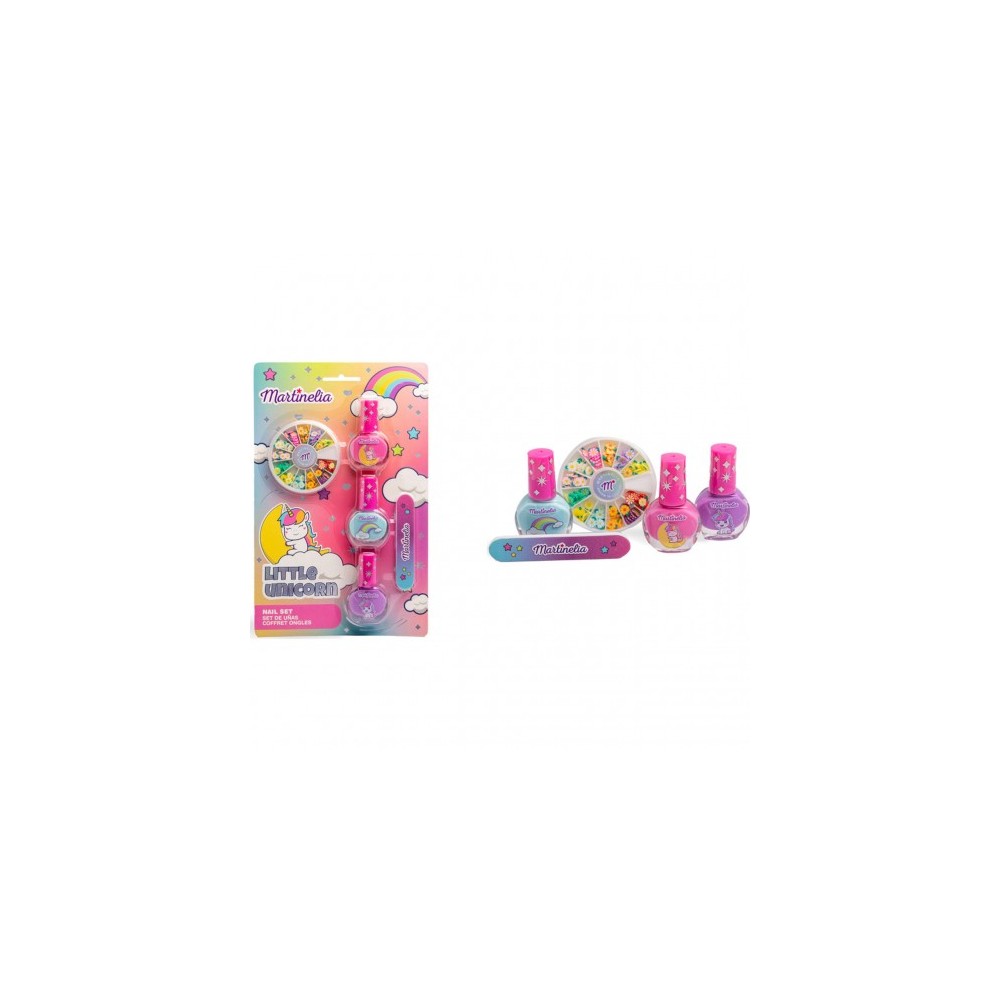 Martinelia Little Unicorn Set Nail - 3 Smalti per Unghie + Decorazioni per Unghie Assortite 