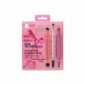 Real Techniques Double Time Brush + Lash Set - Piegaciglia + 3 Pennelli da Trucco a Doppia EstremitÃ 