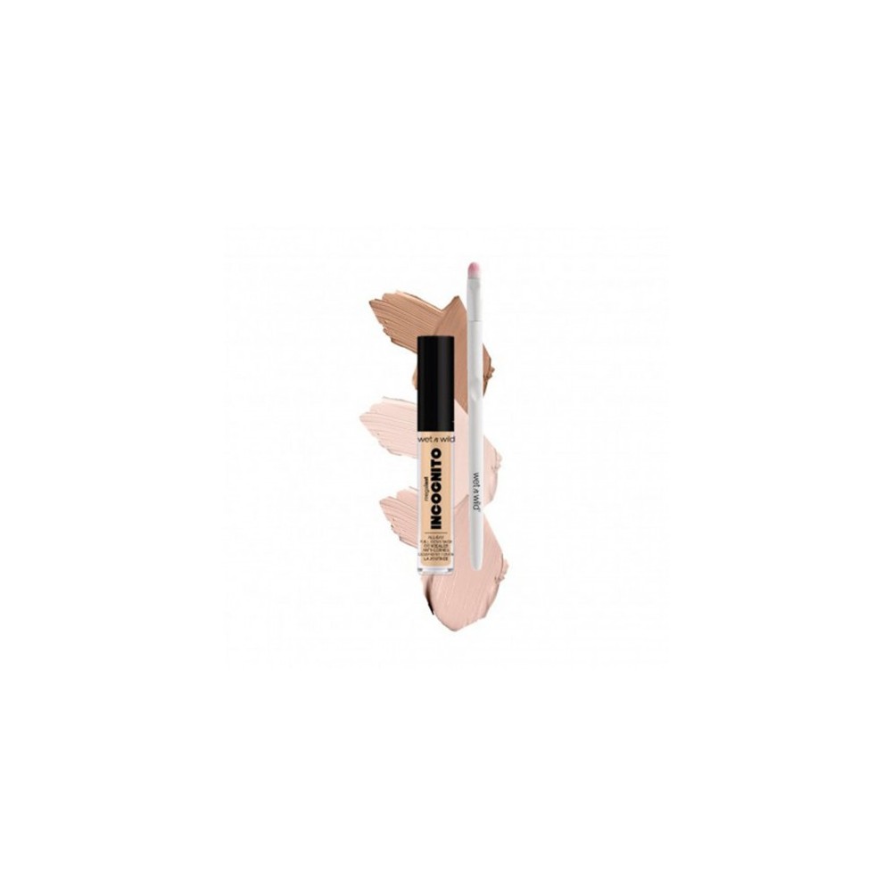 Wet N Wild Duo Perfezione - Incognito Correttore Medium Honey + Pennello Correttore Piccolo 