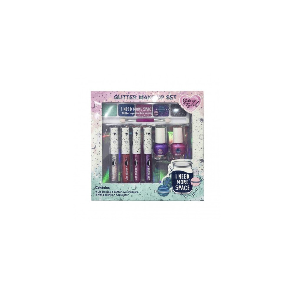 You Go Girl Set Make Up I Need More Space - set di trucchi glitterati 