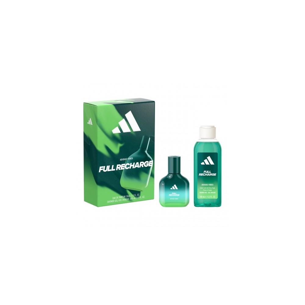 Adidas Vibes Full Recharge - Eau de Parfum 30 ml + Shower Gel 100 ml 