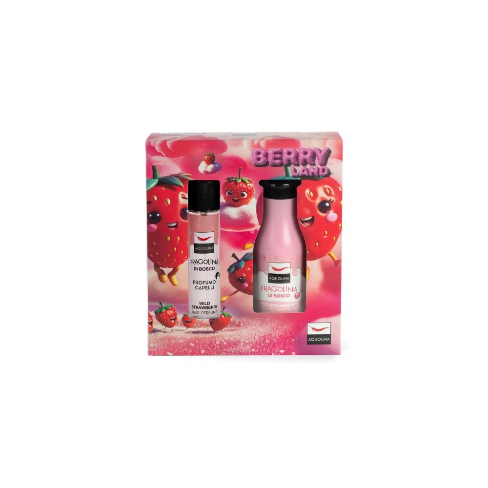 Aquolina Berry Land Fragolina Di Bosco - Profumo Capelli 100 ml + Bagno Doccia 250 ml 