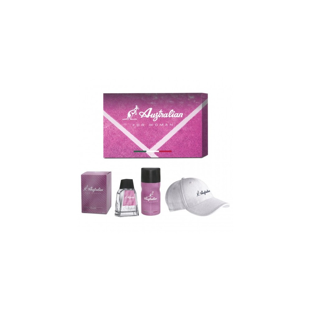 Australian For Woman - Eau de Toilette 100 ml + Deodorante 150 ml + Cappello 