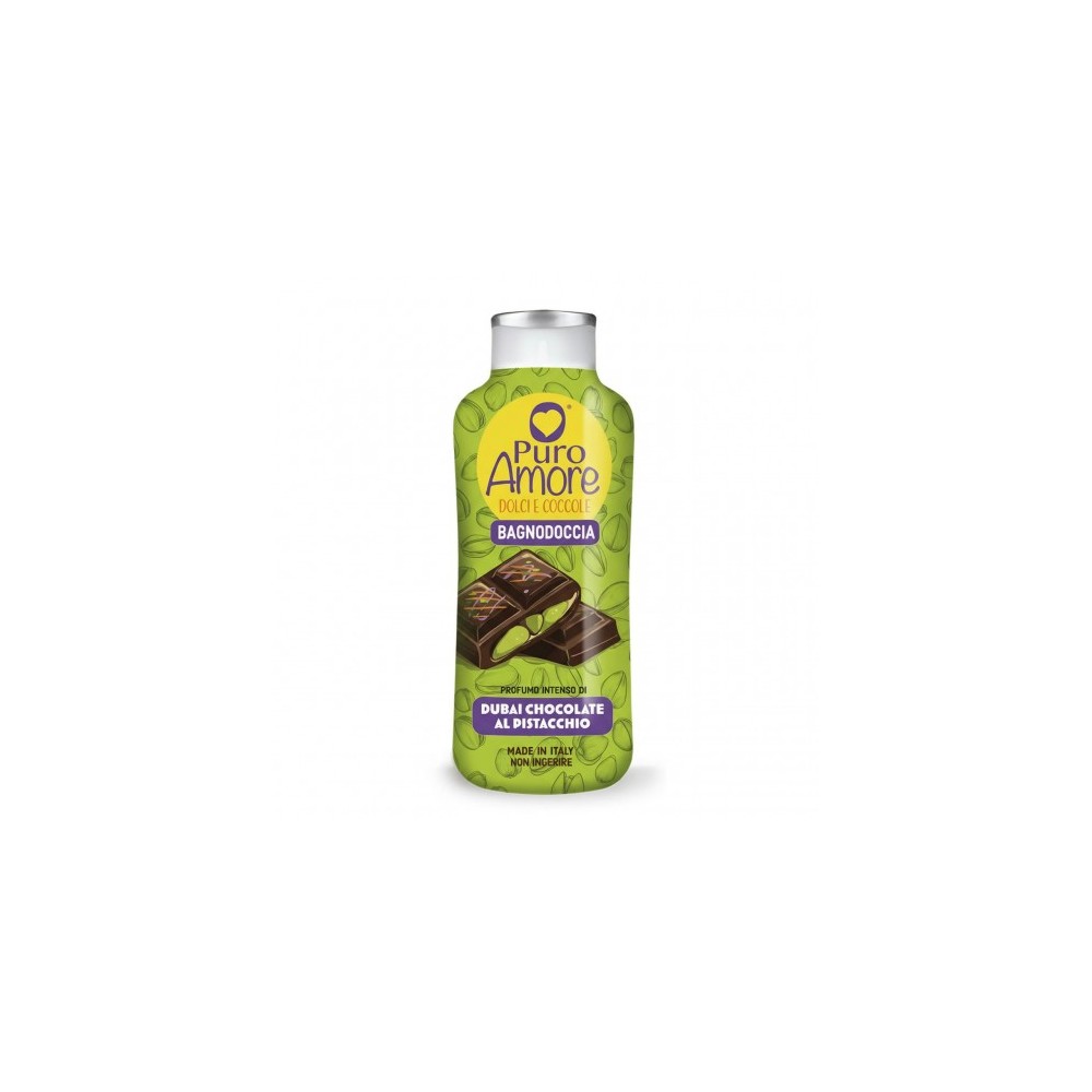 Puro Amore Dolci E coccole Dubai Chocolate Al Pistacchio - Bagnodoccia Profumato 650 ml 