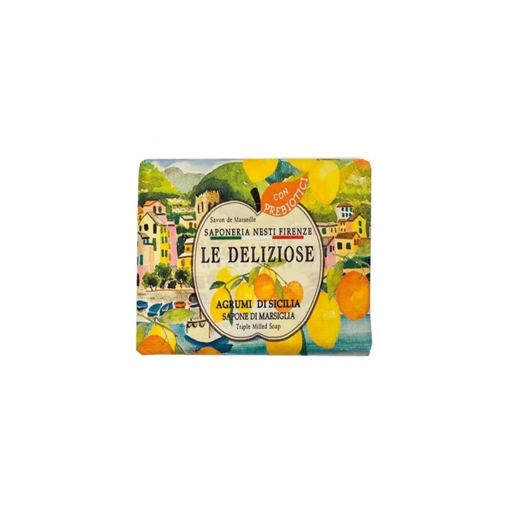 Saponeria Nesti Le Deliziose - Sapone DI Marsiglia agli Agrumi di Sicilia 150 g 