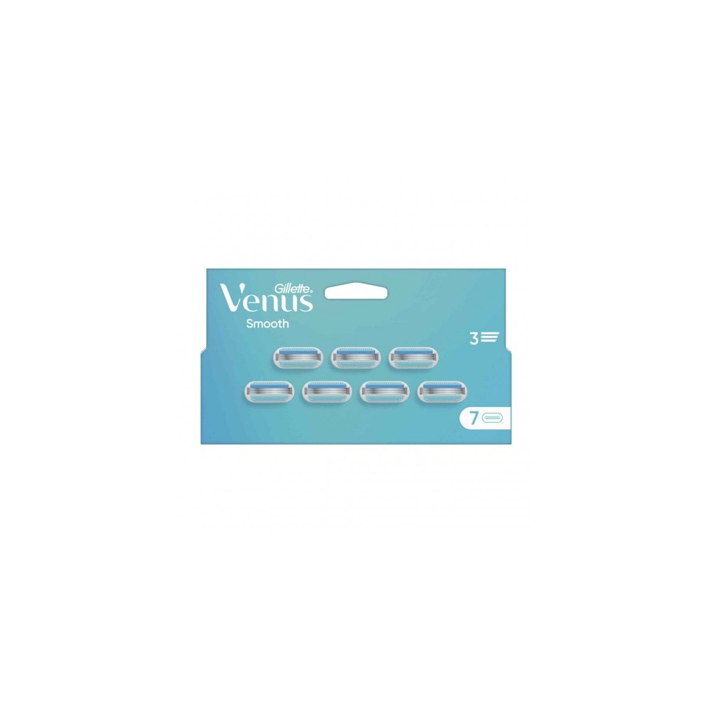 Gillette Venus Smooth - 7 Ricariche per rasoio con 3 lame 