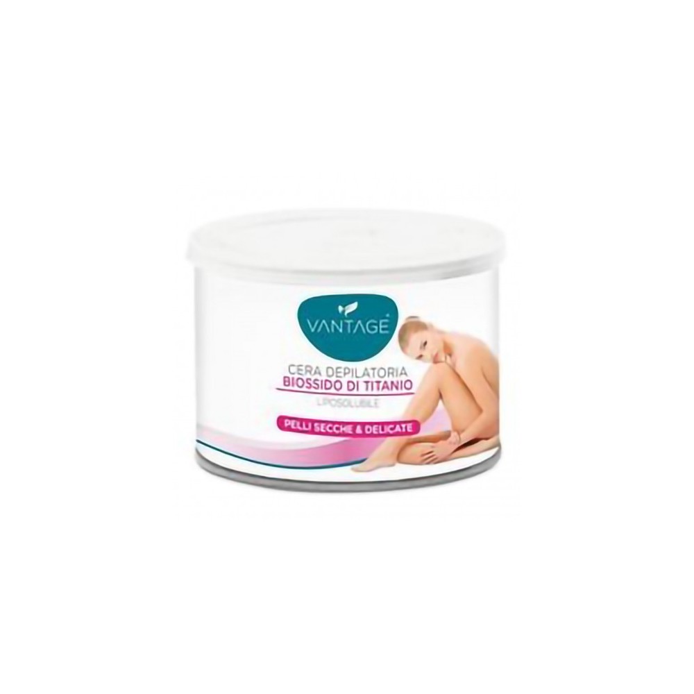Vantage Biossido Di Titanio - Cera Depilatoria Liposolubile Per Pelli secche e delicate 400 ml 