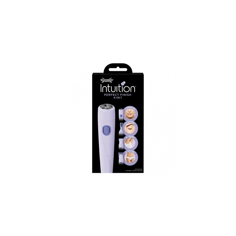 Wilkinson Intuition Perfect Finish 4in1 - Rasoio Elettrico per depilazione femminile 