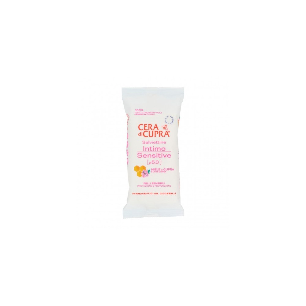 Cera Di Cupra 12 Salviettine Intimo Sensitive Con pH 5.0 