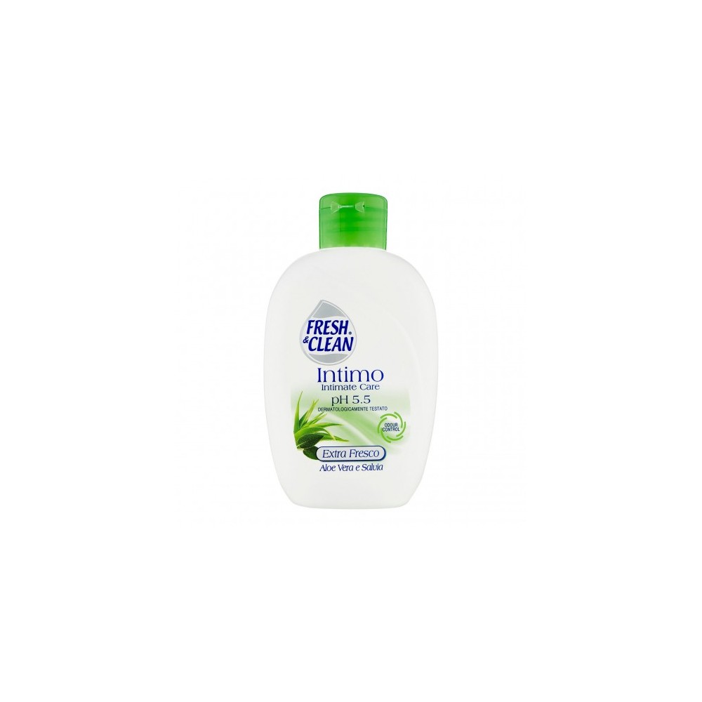 Fresh & Clean Intimo Ph 5.5 Extra Fresco Aloe Vera E Salvia - Detergente Intimo 200 ml 