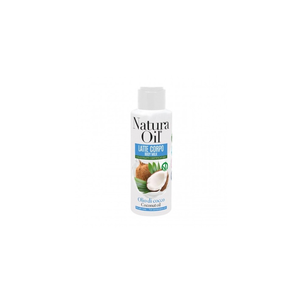 Natura Oil Olio Di Cocco - Latte Corpo Con Estratti Certificati Bio 100 ml 
