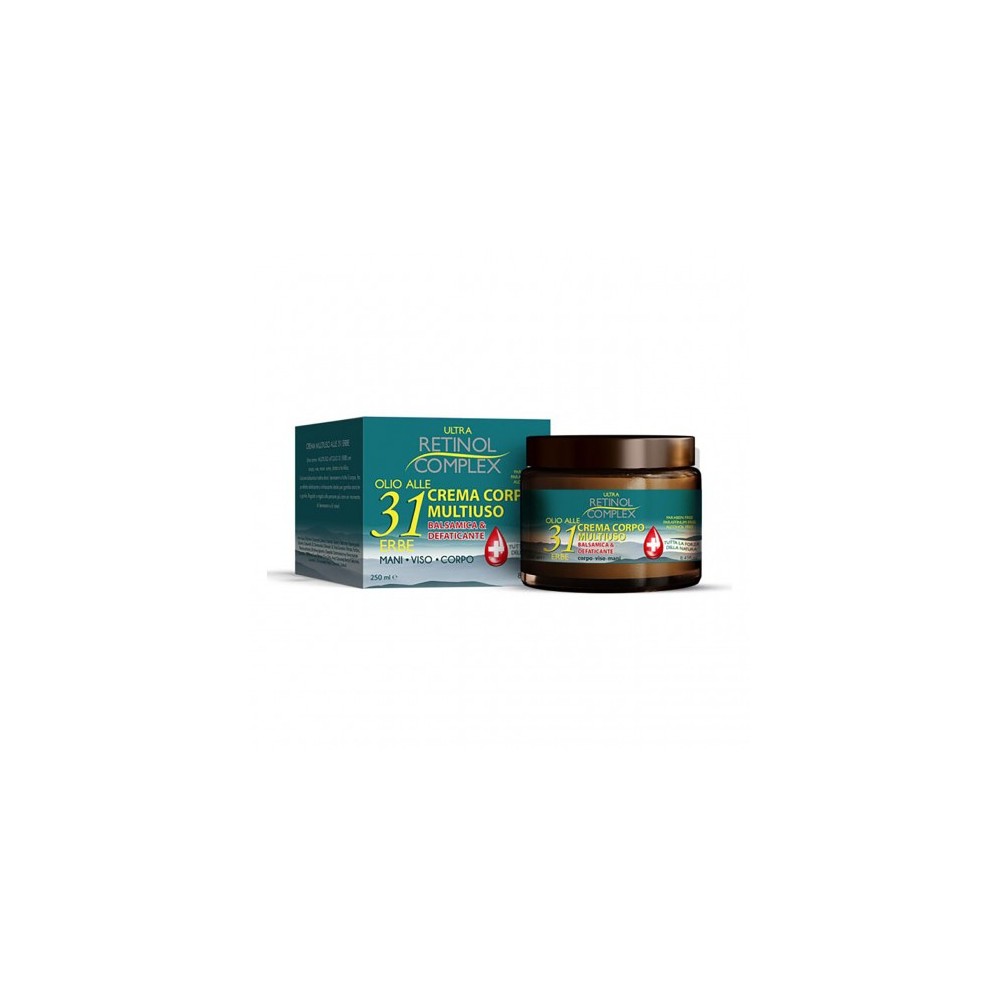 Retinol Complex Olio Alle 31 Erbe - Crema Corpo Multiuso Balsamica e Defaticante 250 ml 