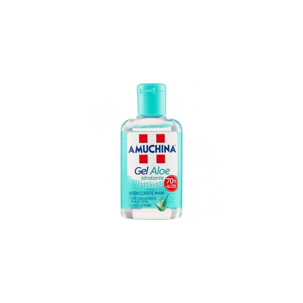 Amuchina Gel Aloe Idratante 70% Alcol - Igienizzante Mani 80 ml 