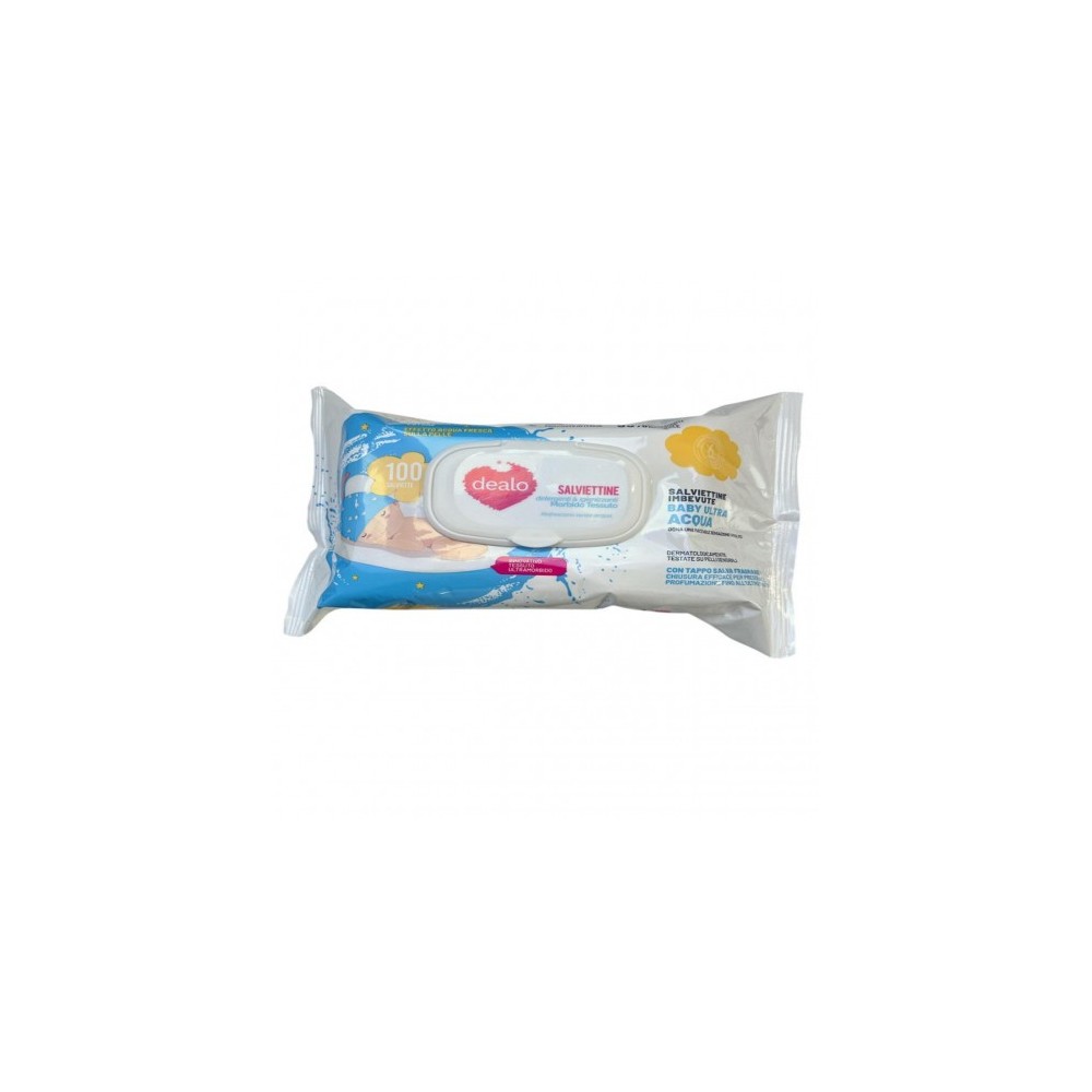 Dealo Baby Ultra Acqua - 100 Salviettine Imbevute 