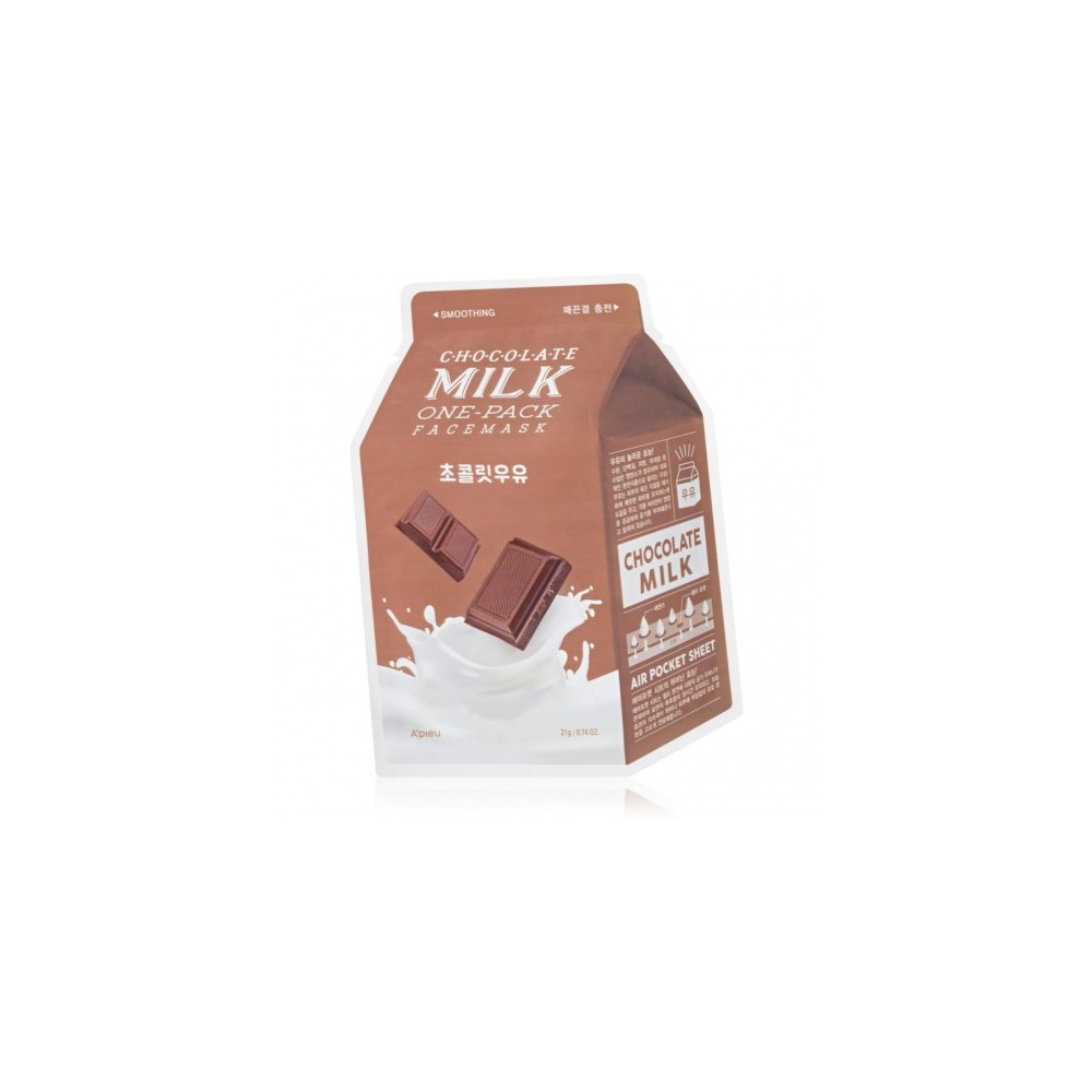 A'Pieu Chocolate Milk One Pack Facemask - Maschera Viso Esfoliante Idratante 21 G 