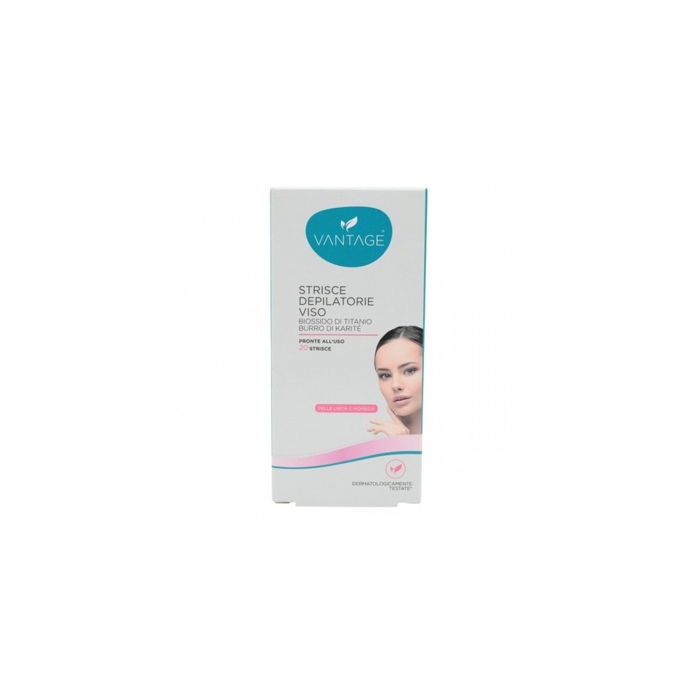 Vantage 20 Strisce Depilatorie Viso 