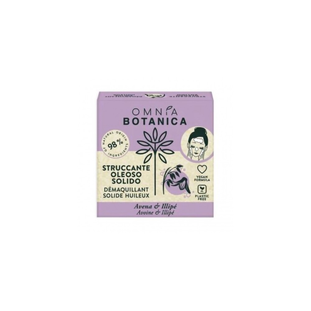 Omnia Botanica Avena E Illipe - Struccante Oleoso Solido 50 G 