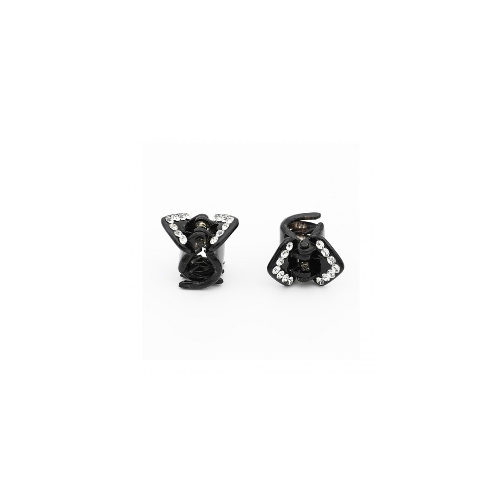Ib Fashion Hair 157N - 2 Pinze Con Strass Per Capelli 