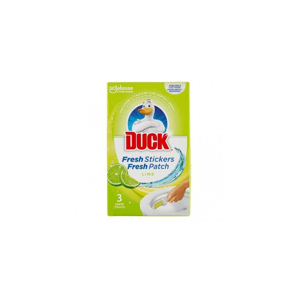Duck Fresh Stickers Lime - 3 Sticker Profumati Per Wc 
