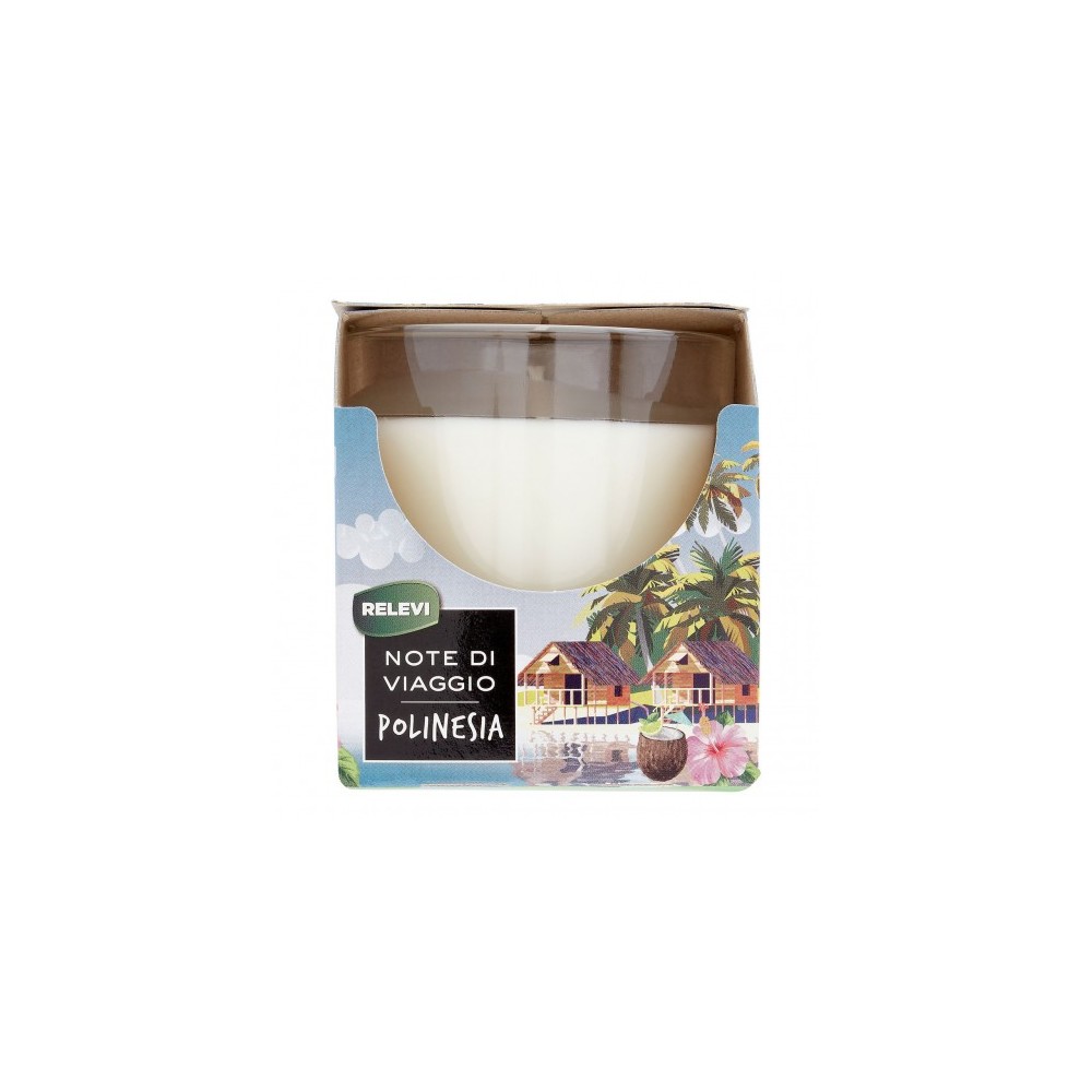 Relevi Note Di Viaggio Polinesia - Candela Profumata 120 G 