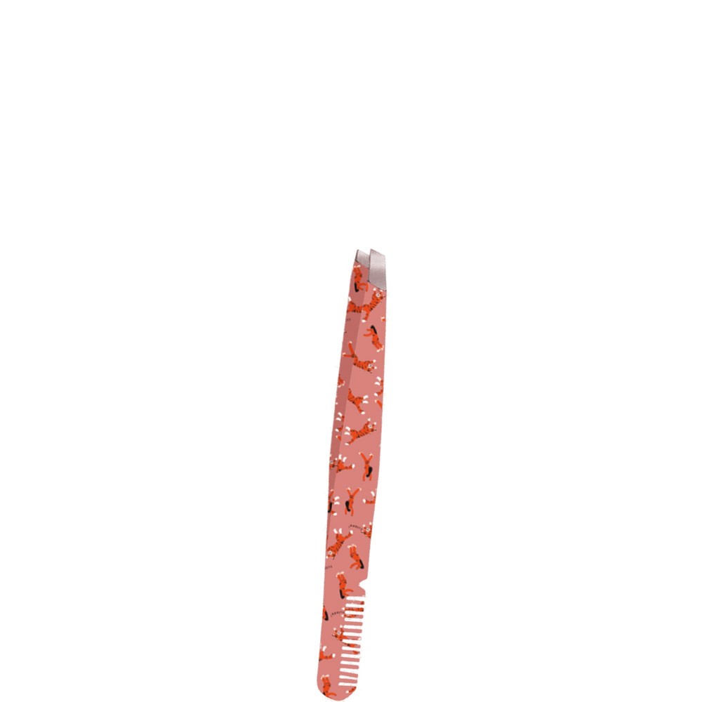 Fler Eyebrow Tweezer With Comb Tiger - Pinzetta per sopracciglia con pettine 