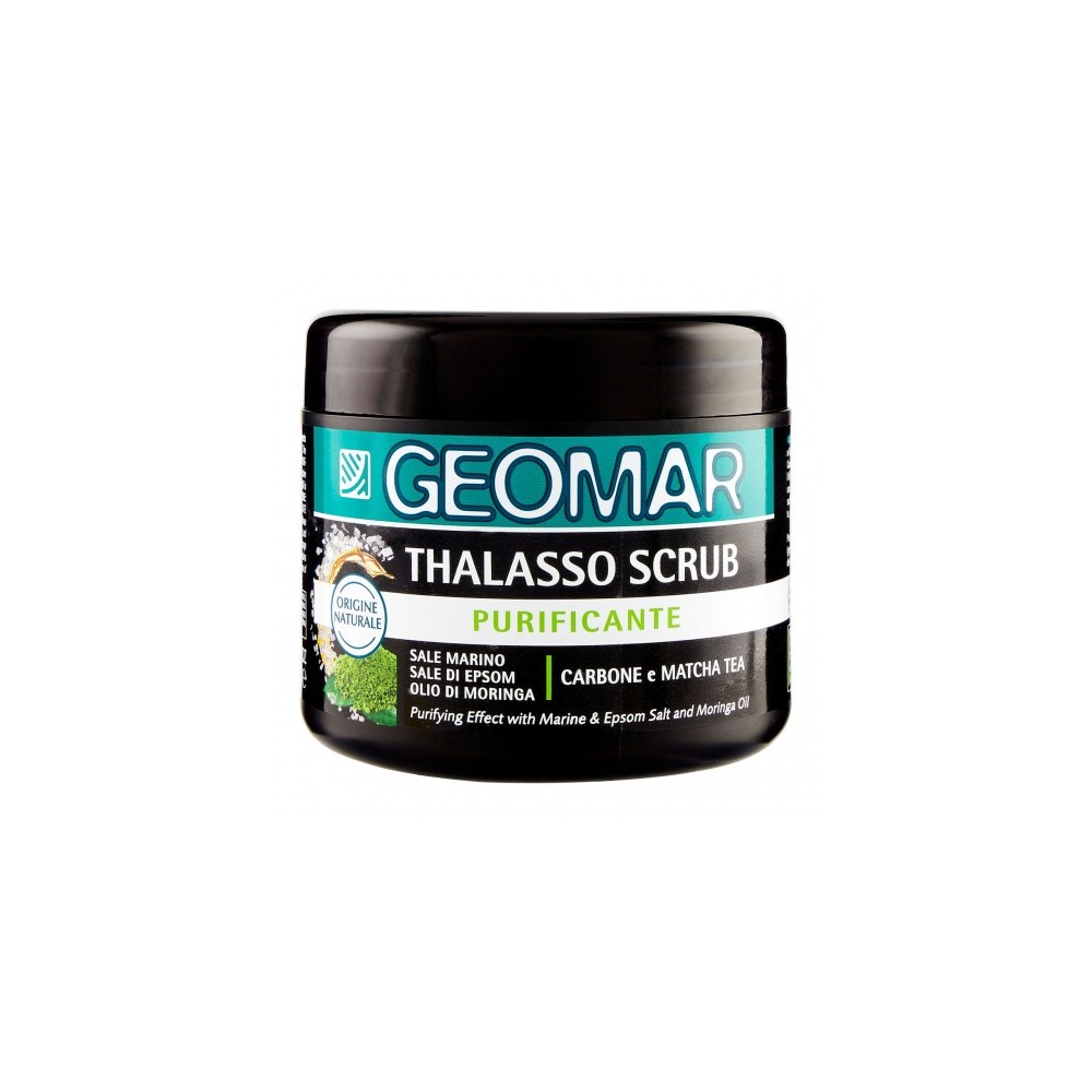 Geomar Thalasso Scrub Purificante Con Carbone e Matcha Tea 600 Gr 