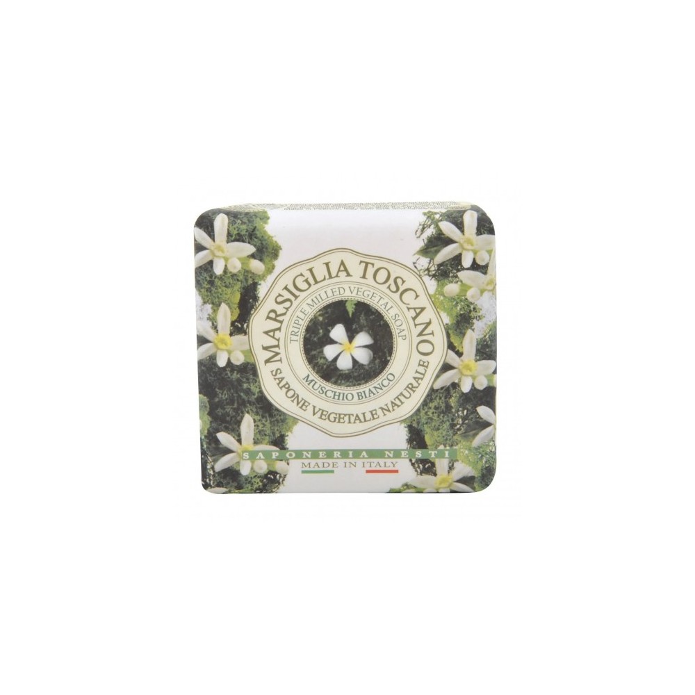 Saponeria Nesti Marsiglia Toscano Muschio Bianco - Sapone Vegetale Naturale 200 Gr 