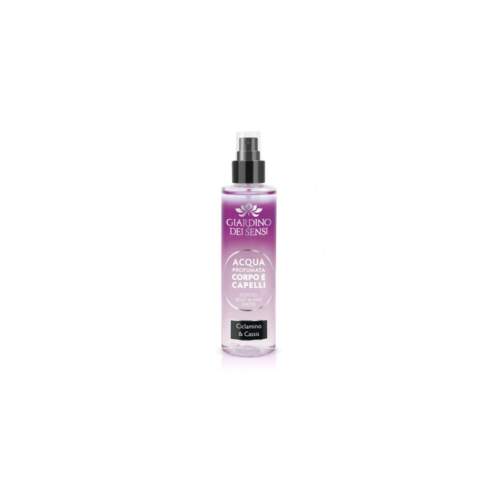 Giardino Dei Sensi Acqua Profumata Corpo E Capelli Ciclamino E Cassis 110 Ml 