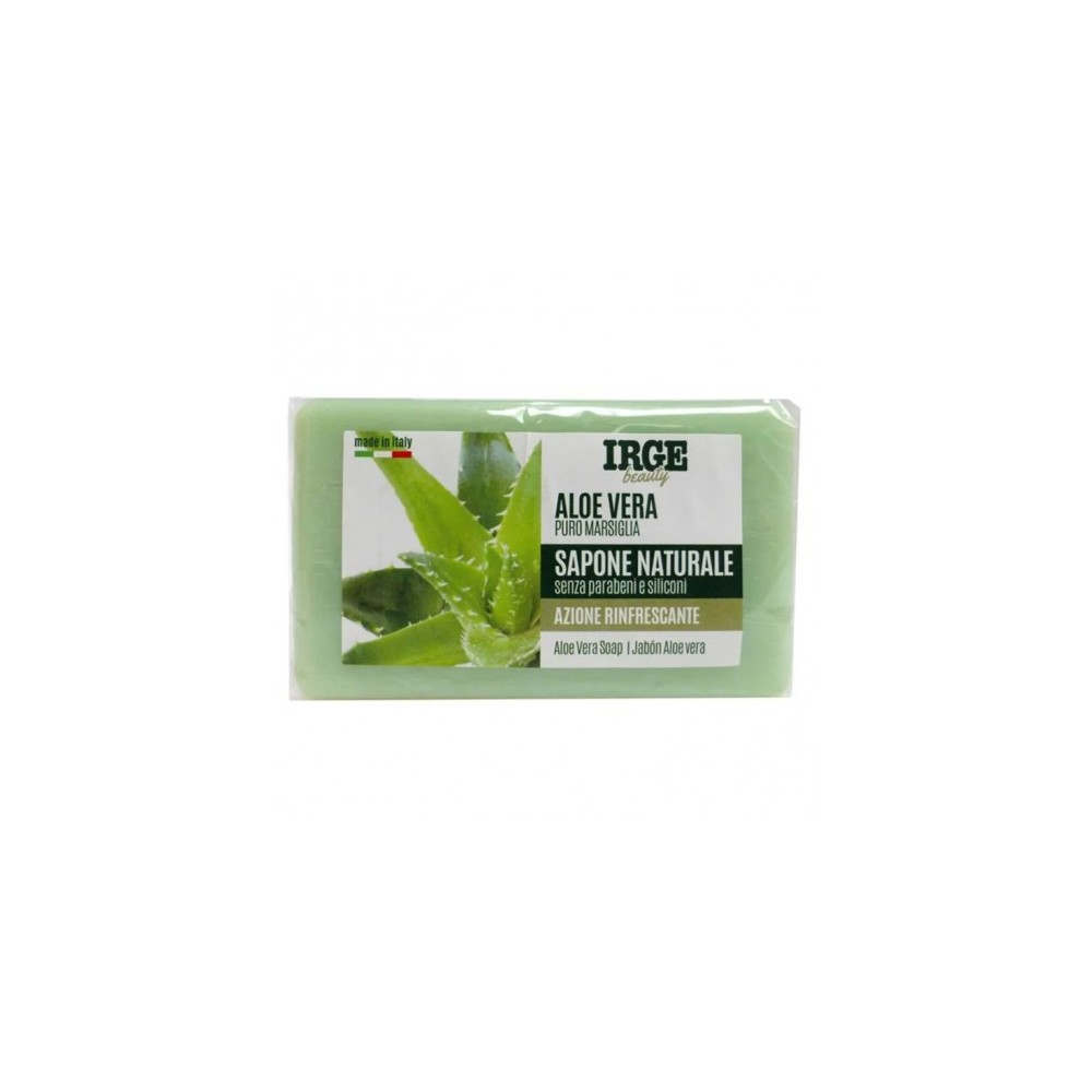 Irge Aloe Vera Puro Marsiglia - Sapone Naturale Senza parabeni e siliconi 125 G 