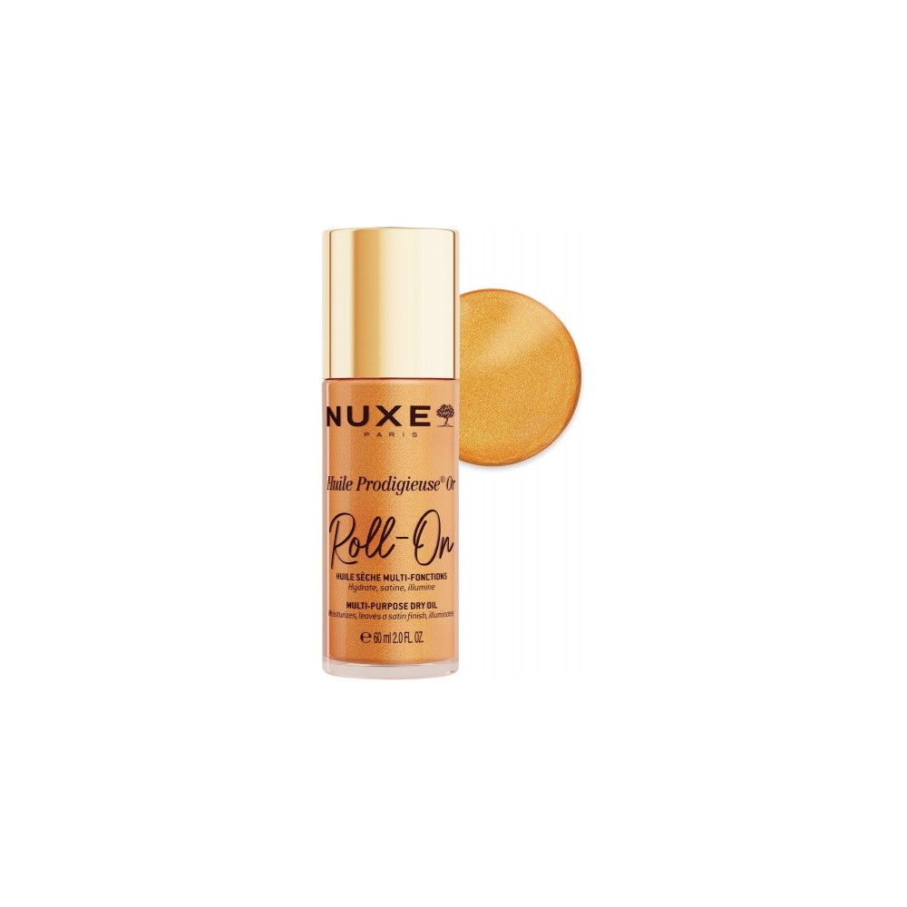 Nuxe Huile Prodigieuse Or Roll-On - Olio Secco Illuminante Multifunzione 60 Ml 