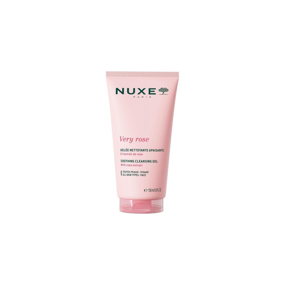 Nuxe Very Rose Soothing Cleansing Gel Detergente Lenitivo Viso Per Tutti I Tipi Di Pelle 150 Ml 