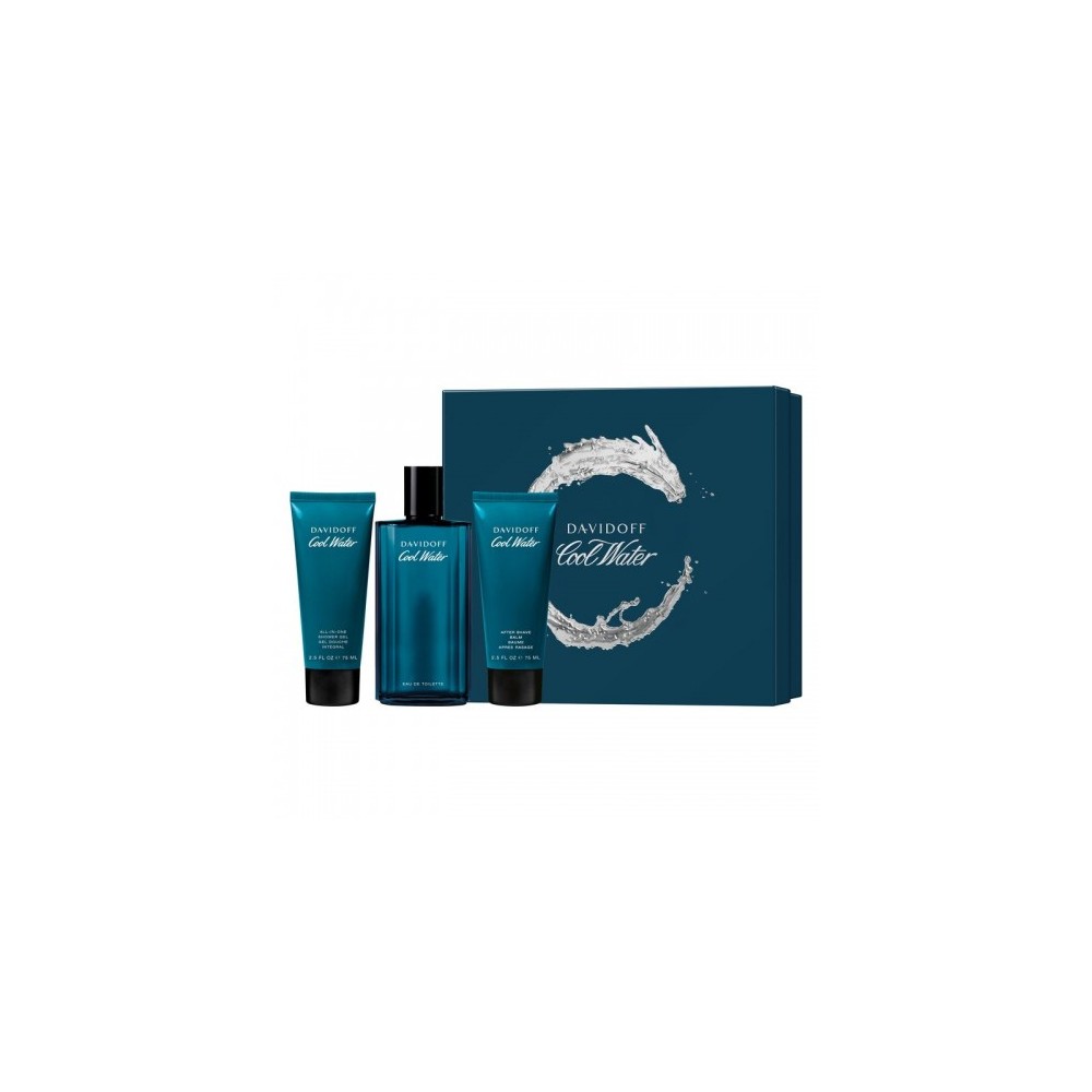 Davidoff Cool Water Man - Eau De Toilette 125 Ml Vapo + Shower Gel 75 Ml + After Shave Balm 75 Ml 