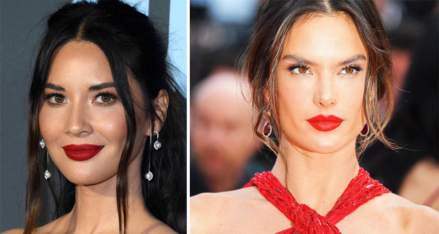 rossetto rosso e abbronzatura rossetto rosso e abbronzatura